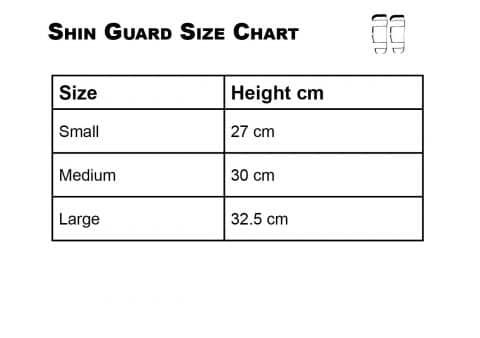 adidas taekwondo shin guard size chart